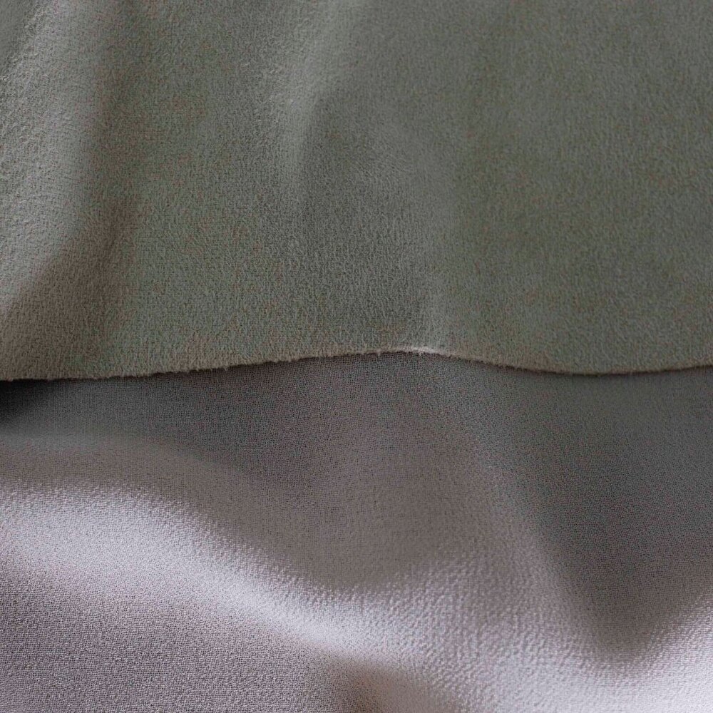 INC $170 Sz M Vakko tan Polyester Blend Vegan Suede Chiffon Tiered Vest - Picture 8 of 8